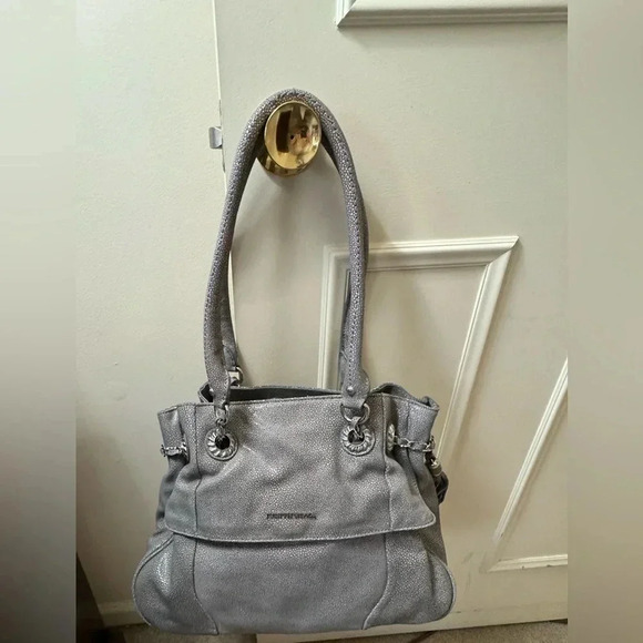 Judith Ripka Grey Satchel Bag - Picture 2 of 6